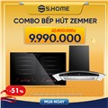 Combo Bếp & Hút mùi Zemmer giá sốc chỉ 9990k